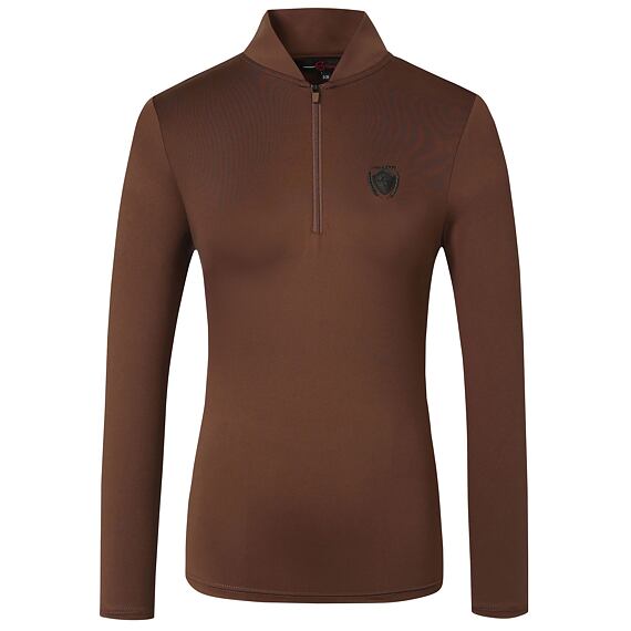 Dámské funkční tričko Covalliero S/S 2024, hnědá