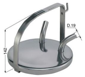 Víko konve nerez, dva vývody D19