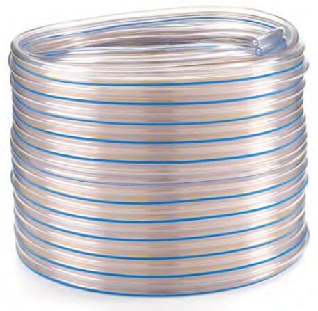 Plastová transparentní mléčná hadice dvojitá, o 7,6 x 14,5 mm - 1m