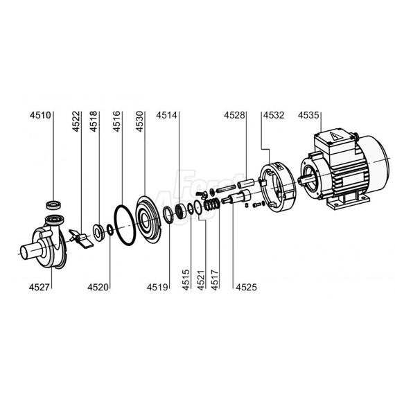 Hřídel čerpadla UP3-002,004 