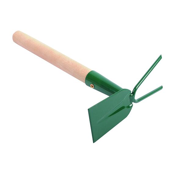 Okopávačka s ostřím a s 2 hroty s násadou 27 cm