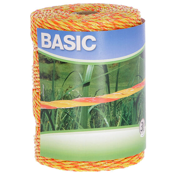 Villanypásztor kötél BASIC 250m sárga/narancssárga
