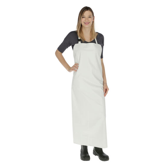 Zástěra na dojení, bílá