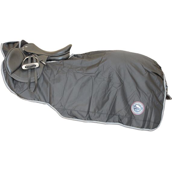 Bederní nepromokavá deka s fleecem KENTAUR, černá, vel. full