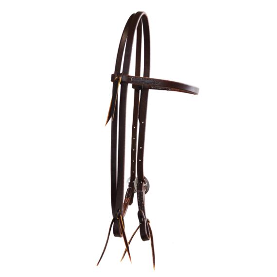 Uzdečka westernová Paul Taylor, klasická čelenka, nerez kování