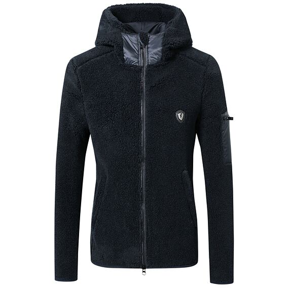 Dámská teddy mikina s kapucí Covalliero A/W 2024, tmavě modrá