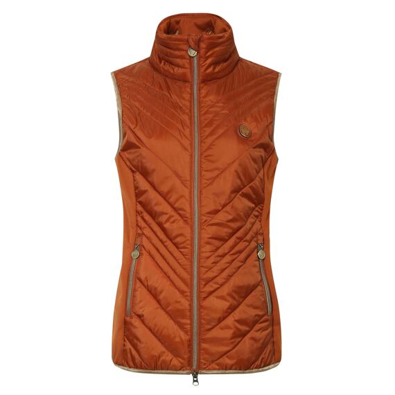 Dámská kombinovaná vesta Covalliero A/W 2022, dark copper