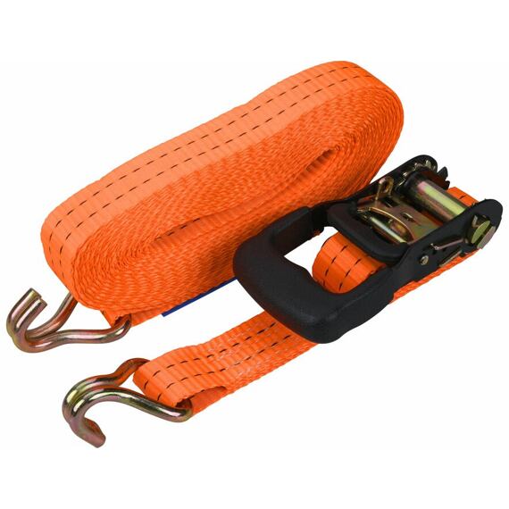 Pás upínací ráčnový s háky, 8m x 3,5cm, max. 2000 kg