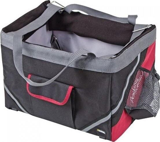 Cestovní taška na kolo pro psy Vacation, 38 x 25 x 25 cm, černo/červená