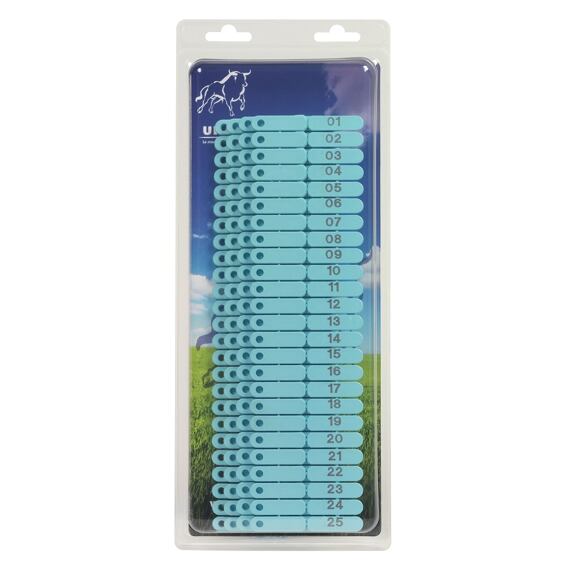 Ušní značka OVITAG modrá balení 100ks