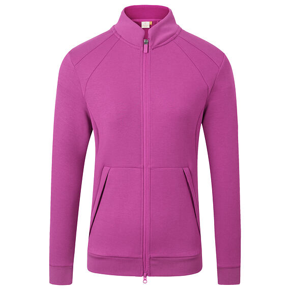 Dámská mikina se zipem Covalliero S/S 2026, light berry