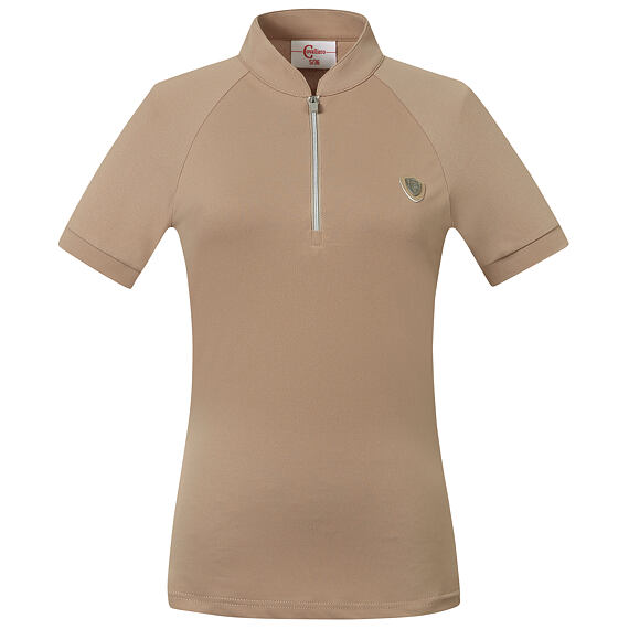 Covalliero S/S 2022 állógalléros póló, bézs, L