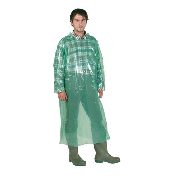 Overal, zelený PE, jednorázový, 20ks