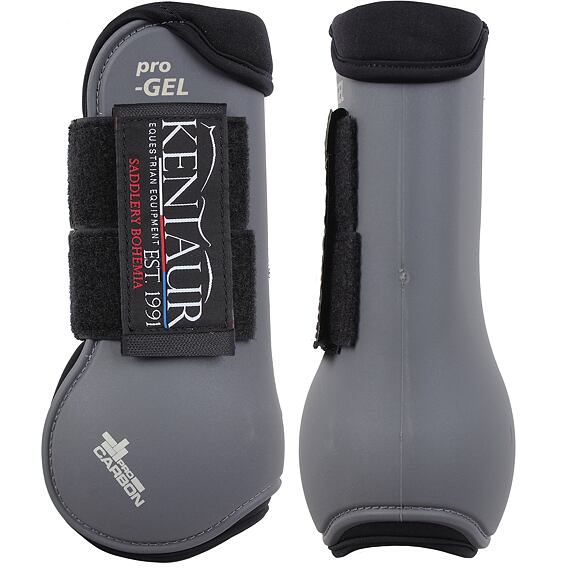 Chrániče KENTAUR Pro Carbon s gelem, šedá, vel: COB