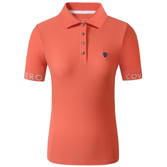 Polo triko Covalliero Polo S/S 2025 dámské, korálová