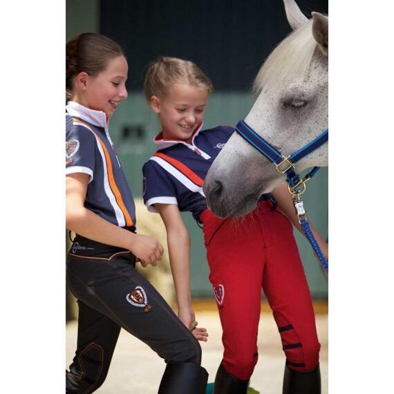 Dětské jezdecké kalhoty BALI červená