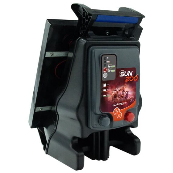 Elektrický ohradník Lacme Tipi SUN 200 pro ohradu zvířat.