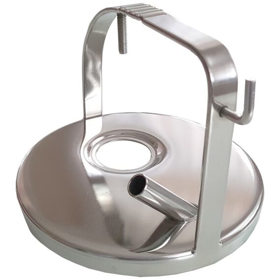 Víko konve s jedním vývodem pro dojení ovcí, koz a skotu