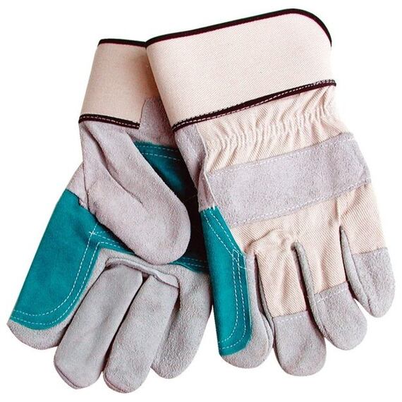 Rukavice kožené silné s podšív. v dlani, velikost 10"