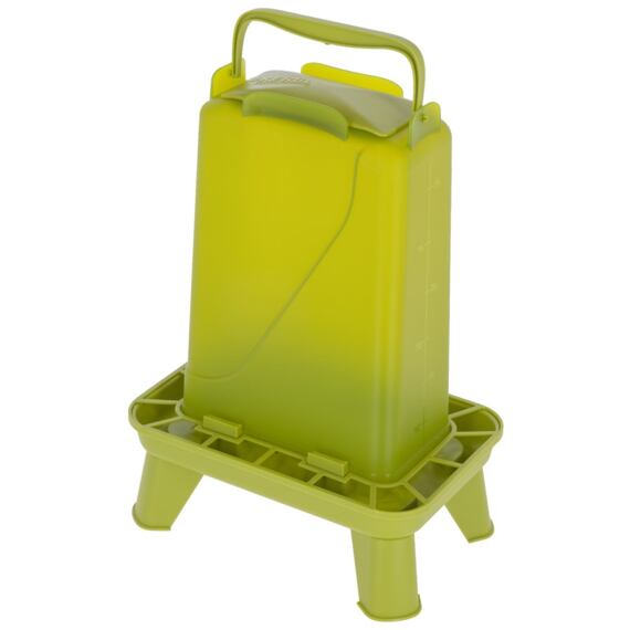 Obdélníkové krmítko pro drůbež 3,5l, plastové, Zelená