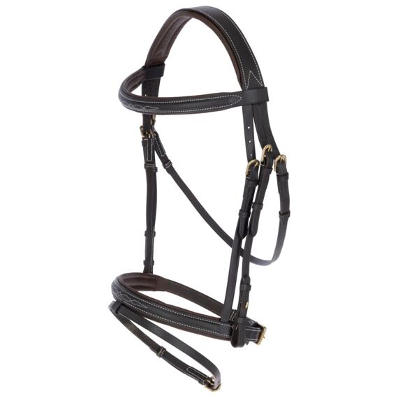 Covalliero Classic bőr kantár, barna, Pony méret