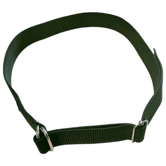 Nyakpánt fém csattal 130 cm, fekete