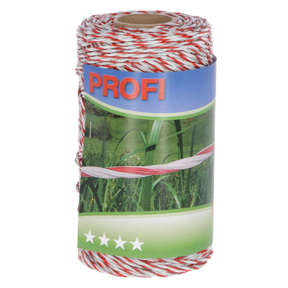 Lanko pro elektrický ohradník PROFI 200m bílá/červená