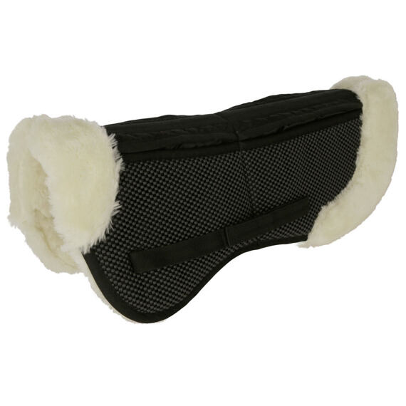 Tlumící podložka pod sedlo s umělou kožešinou