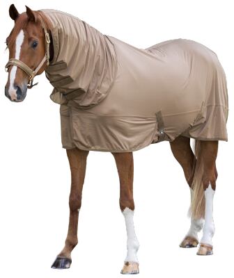 Deka proti hmyzu pro koně Covalliero S/S 2023, béžová
