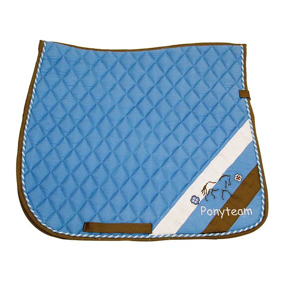 Podsedlová dečka Ponyteam, drezurní, světle modrá