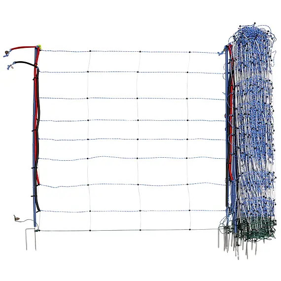 Juh- és kecskeháló TitanNet Premium Vario +/- magasság 108 cm, hosszúság 50 m, dupla hegy, kék-fehér