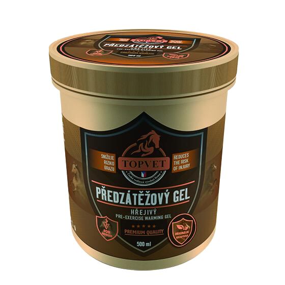 Topvet for Horses Předzátěžový gel - hřejivý