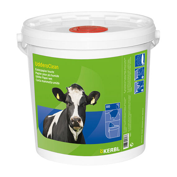 Vlhčené utěrky KERBACLEAN 800 útržků, vč.vědra
