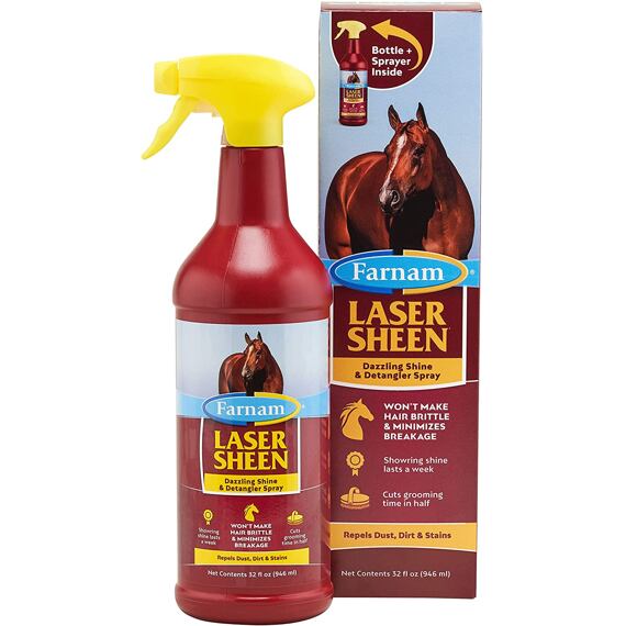 Lesk a rozčesávač na srst FARNAM Laser Sheen, 946 ml