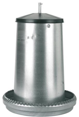 Tubusové krmítko pro kuřata a slepice 18kg závěsné pozink.