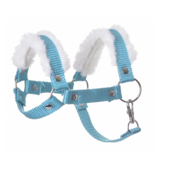 Ohlávka pro hobby horse LarDen s beránkem, tyrkys, vel. S