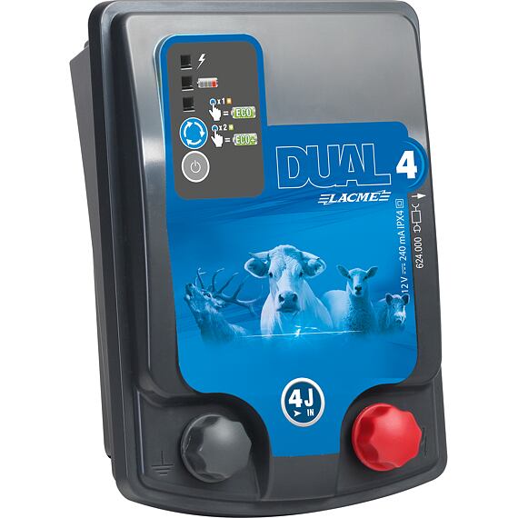 Ohradníkový kombinovaný zdroj DUAL D4 12V/230V 4J