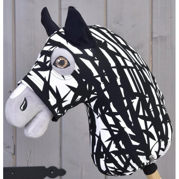 Ochranný oblek pro hobby horse LarDen, bambus, bílo-černý, vel. M