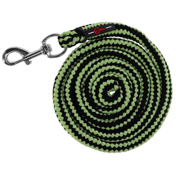 Vodítko Hippo s klasickou karabinou 200cm, Antracitová / limetková