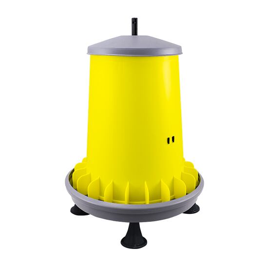 ARCUS GYRO etető fedéllel, 20 l űrtartalommal, lábakkal, sárga