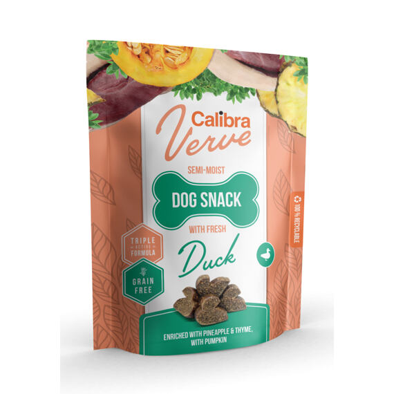 Calibra Dog Verve félnedves snack friss kacsával 150g