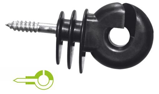 Kruhový izolátor BIG s kovovou výztuhou a vrutem 6 mm