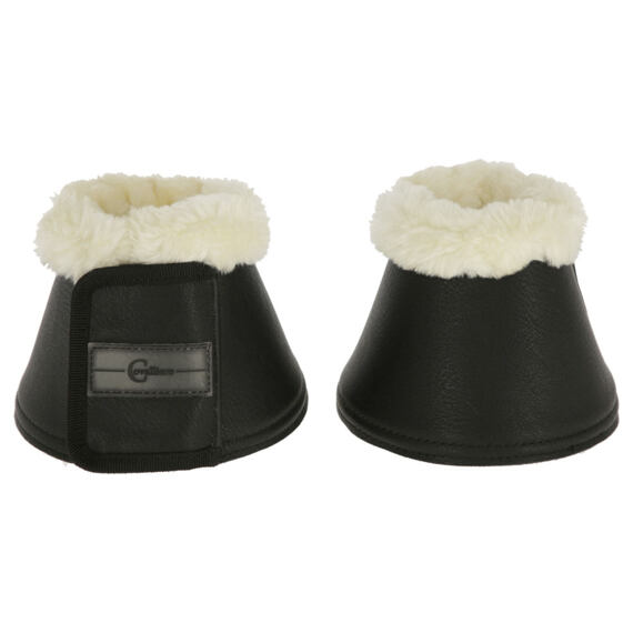 Zvony na kopyta s kožíškem Pelisa, černá