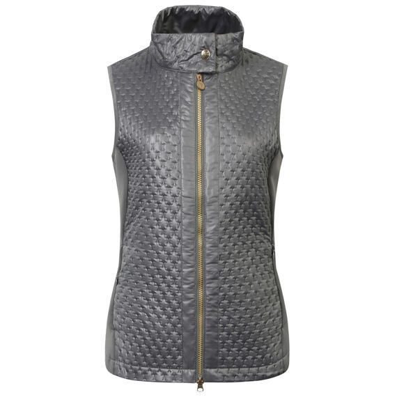 Dámská kombinovaná vesta Covalliero S/S 2023, šedá