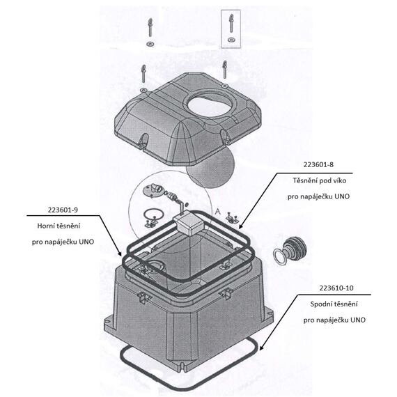 ND Spodní vnitřní těsnění pro napáječku UNO