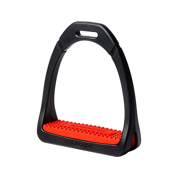 Třmeny COMPOSITI, vel: 12 cm - Červená