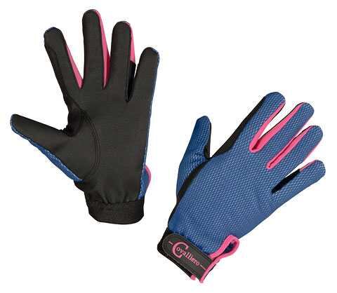 Jezdecké rukavice Clara tmavě modrá XL