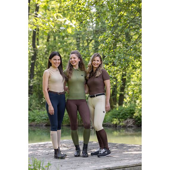 Dámský top Covalliero S/S 2024, smetanová