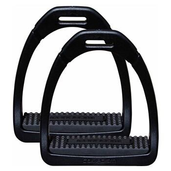 Třmeny dětské COMPOSITI, vel: 10 cm, černá