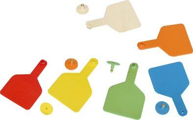 Ušní terč velký zelený, balení 25ks